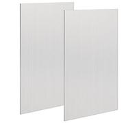 2 Pack 6061 T651 Aluminum Sheet Metal 6" x 12" x 1/16"(0.06”) Flat Plain Thin Aluminum Plate Covered with Protective Film, Heat Treatable Rectangle Aluminum Metal Plate for Crafting lndustry, 1.5mm