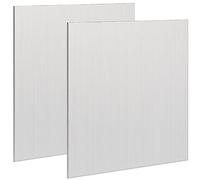2 Pack 6061 T651 Aluminum Sheet Metal 8" x 8" x 1/16"(0.06”) Flat Plain Thin Aluminum Plate Covered with Protective Film, Heat Treatable Rectangle Aluminum Metal Plate for Crafting lndustry, 1.5mm