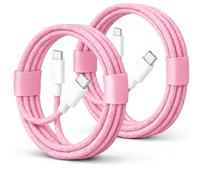 2 Pack 60W USB-C to C Fast Charging Charger Cable For iPhone 18 Pro Max 17e | For iPhone Duo 17e 17 Pro Max 17 Air 16 Pro Max 16 Plus 15 Pro Max iPad Air iPad Pro 1M Braided Cable Lead Wire USB-IF MFi