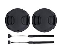 2-Pack 62mm Front Lens Cap Cover with Keeper for 62mm DSLR Mirrorless Lens | for Nikon Z 50mm f/1.8 S, Z 35mm f/1.8 S, Z 50mm f/1.4, Z 35mm f/1.4, Z DX 50-250mm f/4.5-6.3, Sony E 10-18mm f/4 Lens & More