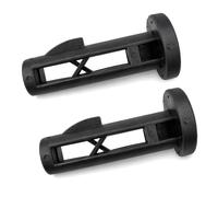 2-Pack 65mm x 20mm Wheelie Bin Lid Hinge Pins - Durable Plastic Replacement Bin Lid Clips for 120L & 240 Litre Bins - Compatible with Otto & ESE Systems - Black