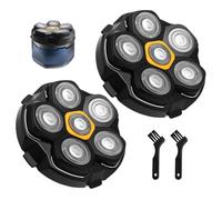 2 Pack 6D Magnetic Head Shaver Replacement Heads for DOAO Kensen JoyKoi Kibiy AEXIRI Shaver, Magnetic 6 Blade Head Shavers for Men, Electric Razor Flexible Blades Wet & Dry Shaving
