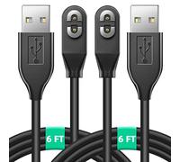 2 Pack-6FT Charging Cable for AfterShokz Aeropex AS800 & Shokz OpenRun Pro & OpenRun & OpenRun Mini & OpenComm Magnetic Charging Cable USB Charger Cable for AfterShokz Aeropex Headphones Charger Cords