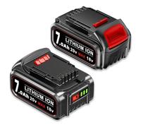 2 Pack 7.0Ah Li-ion Replacement for Dewalt 18V Battery Compatible with DCB180 DCB182 DCB184 DCB200 DCB204 DCB205 DCB206 for Cordless Drills Drivers Saws and Impact Wrenches