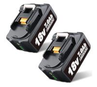 2-Pack 7.0Ah Li-ion Replacement for Makita 18V Battery BL1850B BL1860 BL1840 BL1830 BL1815B LXT400 Compatible with Makita 18 volts Power Tool DC18RC Charger