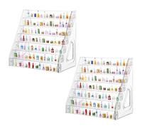2 Pack 7 Layers Mini Brand Organizer Acrylic Display Rack for Mini Brands Collector Toys of Mini Brand Display Large Capacity Desktop for Small Miniature Collectibles,Mini Brand Not Included