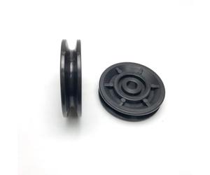 2 Pack 75mm Gym Pulley Wheel Replacement, Plastic Cable Guide Roller for Fitness Equipment Wire Rope Sheave, Anti Deflection For Home Gym Cable System