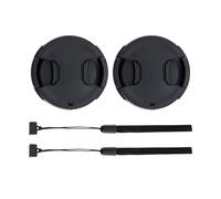 2-Pack 77mm Front Lens Cap Cover with Keeper for 77mm DSLR Mirrorless Lens | for Canon EOS 6D II 5D IV with EF 24-105mm or 24-70mm f4L Kit Lens, Nikon D750 D780 with AF-S 24-120mm f4G Kit Lens & More