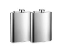 2 Pack 7oz Hip Flask - Stainless Steel Flagon for Climbing Camping Barbecue Bar Party Drinker, Portable Pocket Whiskey Flask for Liquor for Men Women