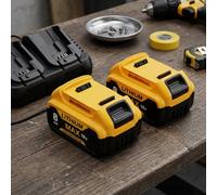 2 Pack 8.0Ah 18V Xr Li-Ion Batteries Compatible With Dewalt Dcb184 Dcb182 Dcb200