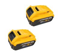 2 Pack 8.0AH Battery, Replacement for Dewalt battery 18V DCB180 DCB201 DCB184 DCB182 DCB181,with LED Indicator,for 18V/20V power tools