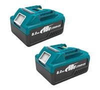2 Pack 8.0Ah Replacement Battery, Compatible with Ma-kita 18V Battery, with Type-C Port & LED Indicator, for Cordless Tool Battery-Non Original (2 Pack 8.0Ah Batteries)