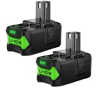 2 Pack 8.0Ah Replacement Battery for Ryobi One+ 18V Battery RB18L50 RB18L25 RB18L40 RB18L15 RB18L13 P102 P103 P104 P105 P106 P107 with LED Indicator