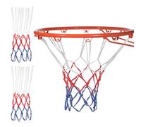2 Pack 8 Loops Mini Basketball Net Replacement, Vibrant Color Indoor Outdoor Nets Fit Indoor Door/Room Walls 8"-10.25" Hoop