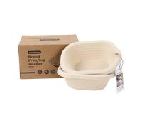 2-Pack 8" Oval Pulp Bread Proving Basket with Liner