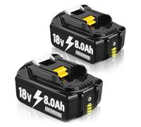 2 Pack 8000mAh BL1850B Replacement Battery for Makita BL1860B BL1850B BL1840 BL1830 BL1860 BL1835 BL1845 BL1820B - High Capacity Lithium-Ion Battery Compatible with Makita Cordless Tools
