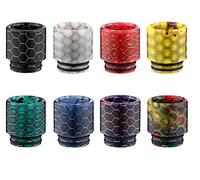 (2-Pack) 810 Epoxy Resin Wide Bore Drip Tip (TFV12 TFV8 All 810 Fittings) Random Colours Only