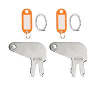 2-Pack 8H5306 CAT Disconnect Key 8398 Compatible with Cater-Pillar and Older Ignitions Battery Disconnect and Koma-tsu Machines