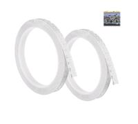 2-Pack 8M Reflective Tape - Ultra-Bright White Strips for Night Visibility | Waterproof Adhesive for Vehicles, Cycling Gear, Workwear & Emergency Markings