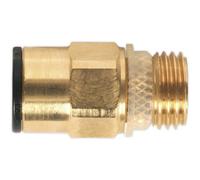 2 PACK - 8mm x 1/4" SuperThread Straight Adapter - Pneumatic Brass Coupling Set