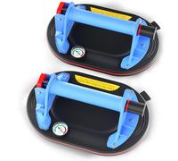 2 Pack 9.5'' Glass Suckers Lifters, Glass Suckers Lifters 260KG/570lbs, Heavy Duty Glass Suction Cups, Powerful Industrial Vacuum Tile Suction Lifter for Granite/Tile/Window