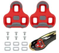 2 Pack 9° Float Cycling Cleats,Shoe Plates Cales de Vélo Pour Look Keo | Anti-Slip Rubber Walking Pads,Road Bike Shoe Plate Set for Indoor Spin Classes and Outdoor Road Cycling
