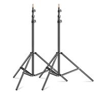 2-Pack 94.5in / 240cm Heavy Duty Light Stands, Spring Cushioned Tripod Design with max Load of 4kg / 8.8lb Portable for Photo Video and Studio Photography Shooting.