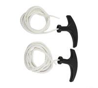 2 Pack 950Mm Recoil Starter Pull Cord With Ergonomic Handle For 49Cc Quad Bike Chainsaw Lawn Mower Garden Power Equipment Replacement Rope