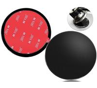 2 Pack 95mm Adhesive Dashboard Pad Mounting Disk, 3.74" Universal Suction Cup Mounting Disc, Adhesive Sat Nav Base Plate, for Car Sat Nav Garmin GPS Magellan Dash Cam Bracket Stand Stick, Black