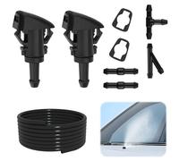 2 Pack 986302K100 Windshield Washer Nozzles High-Output Front Windscreen Washer Jets Spray Replacement for Kia Sportage Hyundai i20/i30 Dodge Journey Jeep Grand Cherokee RAM 1500 (2008-2017 Models)