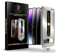 2-Pack | 9H Privacy Tempered Glass Film for iPhone 14 Pro Screen Protector 6.1'' | 28° Anti-Spy | Edge-to-Edge Protection | One-Touch Install with Auto Dust-Elimination Kit & Precision Tool for glass