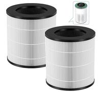 2 Pack A2 Replacement Filter Compatible with AMEIFU GDAP1W and VEWIOR A2 (ClearAir-A2) Air Purifier, 3-in-1 High-efficiency H13 True HEPA Air Cleaner Filter for Pollen Dust Pet Dander Smoke