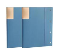 2 Pack A3 Binder, 20 Pocket Art Portfolio Presentation Book Binder, Portfolio Folder Book Display/Red(Blue)