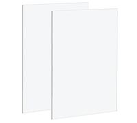 2 Pack A4 Clear Acrylic Sheets - 210mmx297mm, 3mm Thick Clear Plexiglass Plastic Acrylic Sheet, Transparent Plastic Sheet Plexiglass Panels for Decoration, Display, Picture Frame, Painting