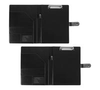 2 Pack A4 Clipboard Folder Leather Conference Folder with Magnetic Clasp