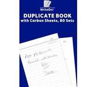 (2 Pack) A5 Duplicate Book with Carbon Sheet - 1-80 Page Full-Size | Ideal for Invoices, Sales & Record Keeping
