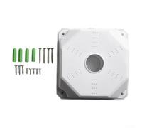 2-Pack ABS Dome Security Camera Junction Box with Rear & Bottom Cable Access, Mount Wall Bracket for Indoor IP/Cameras, White