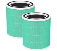 2 Pack AC400 Air Purifi-ers Replacement Filt-er for Purivortex AC400 Air Purifi-er, 3-in-1 HEPA Technology High Efficiency Toxin Absorber Filt-er, Green