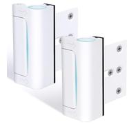 2 Pack AceMining Door Reinforcement Lock Withstands 800lbs of Force - White Extra Child Proof Door Lock with 8 Screws Prevents Unauthorized Entry,Add a Door Security Lock for Home Safety & Privacy