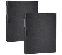 2 Pack Acid Free Film Protector Storage Box 3 Ring Negative Binder Preservers Portfolio Folder for Artwork Folder for 120 Film and 135 35 mm Negative