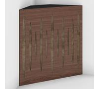 2 Pack - Acoustic Bass Trap "Pulse-F" with Velvet Fabric for mount in corner under the ceiling | Recording Studio Treatments | Size: 50x50x10cm (Nut-Beige, Pulse-100mm)