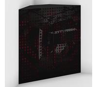 2 Pack - Acoustic Bass Trap "Universe-F" with Velvet Fabric for mount in corner under the ceiling | Recording Studio Treatments | Size: 50x50x10cm (Black plastic-Burgundy, Universe-100mm)