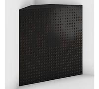 2 Pack - Acoustic Bass Trap "Universe-F" with Velvet Fabric for mount in corner under the ceiling | Recording Studio Treatments | Size: 50x50x10cm (Black-Brown, Universe-100mm)