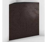 2 Pack - Acoustic Bass Trap "Universe-F" with Velvet Fabric for mount in corner under the ceiling | Recording Studio Treatments | Size: 50x50x15cm (Wenge-Brown, Universe-150mm)