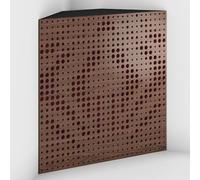 2 Pack - Acoustic Bass Trap "Universe-F" with Velvet Fabric for mount in corner under the ceiling | Recording Studio Treatments | Size: 50x50x10cm (Nut-Burgundy, Universe-100mm)