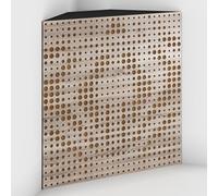 2 Pack - Acoustic Bass Trap "Universe-F" with Velvet Fabric for mount in corner under the ceiling | Recording Studio Treatments | Size: 50x50x10cm (Sonoma-Gold, Universe-100mm)