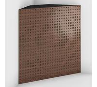 2 Pack - Acoustic Bass Trap "Universe-F" with Velvet Fabric for mount in corner under the ceiling | Recording Studio Treatments | Size: 50x50x10cm (Nut-Beige, Universe-100mm)