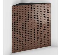 2 Pack - Acoustic Bass Trap "Universe-F" with Velvet Fabric for mount in corner under the ceiling | Recording Studio Treatments | Size: 50x50x15cm (Nut-Black, Universe-150mm)