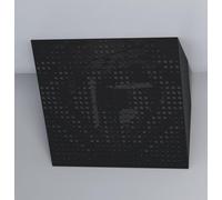 2 Pack - Acoustic Bass Traps "UNIVERSE- Horizont" for Ceiling Corner | Low Range Frequency Sound Absorbing | Corner Block for Home Studio and Theater | [ x2 UNIVERSE-H-100mm, Black gloss plastic ]