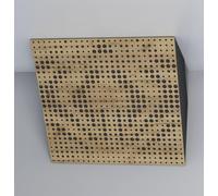 2 Pack - Acoustic Bass Traps "UNIVERSE- Horizont" for Ceiling Corner | Low Range Frequency Sound Absorbing | Corner Block for Home Studio and Theater | [ x2 UNIVERSE-H-100mm, Oak ]